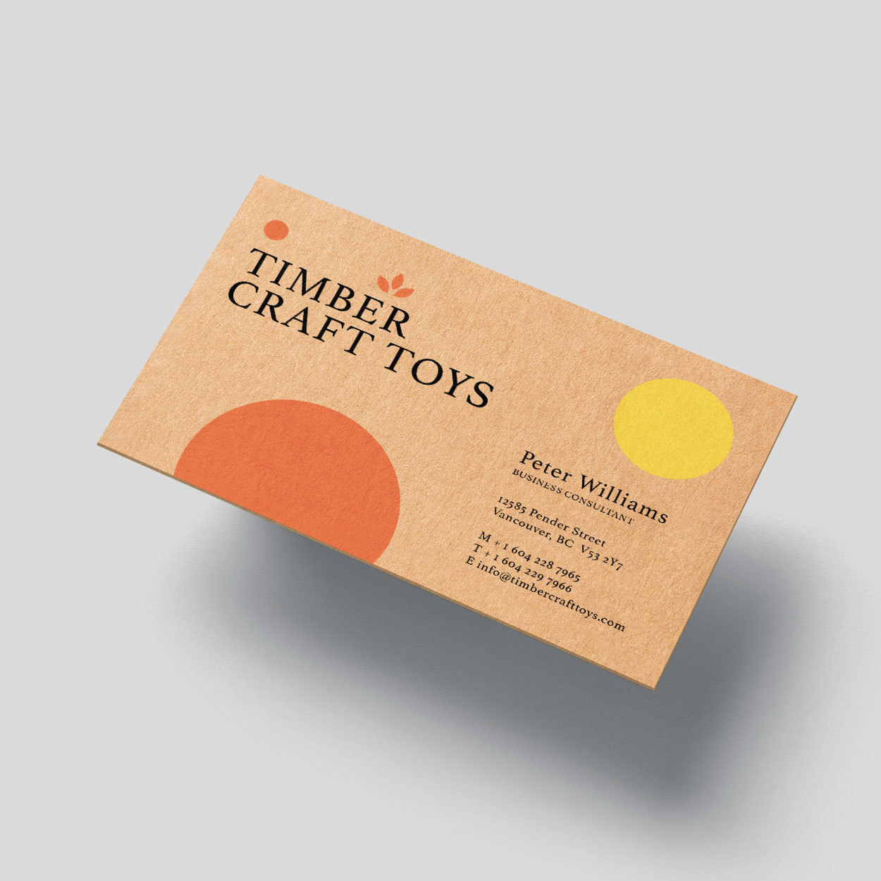 Kraft Business Cards