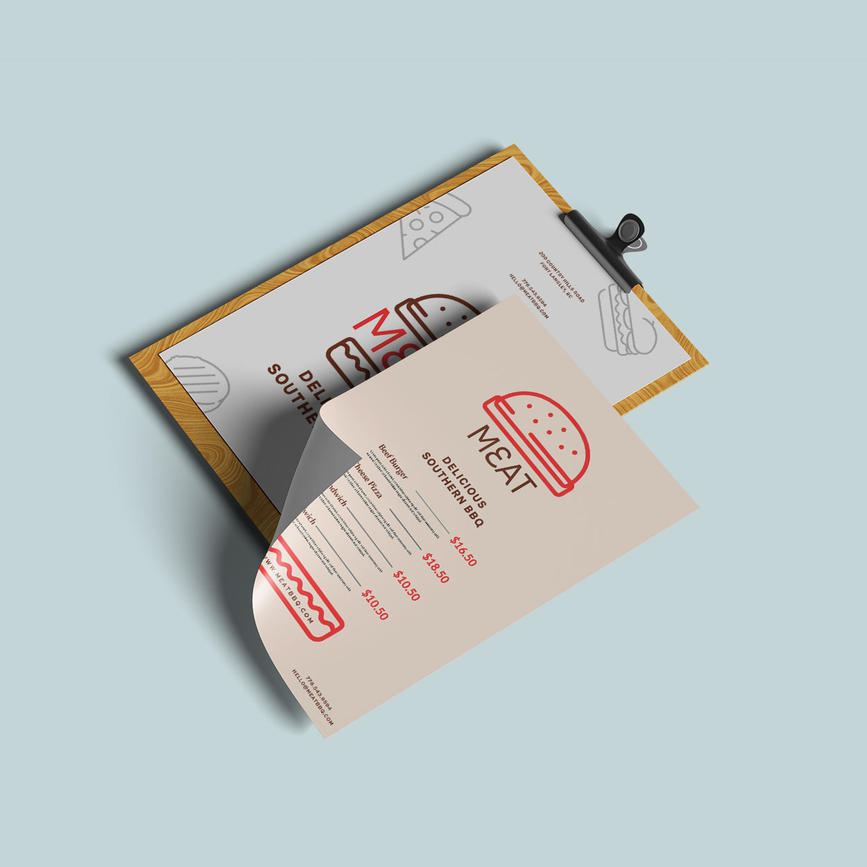 Water Resistant Menus
